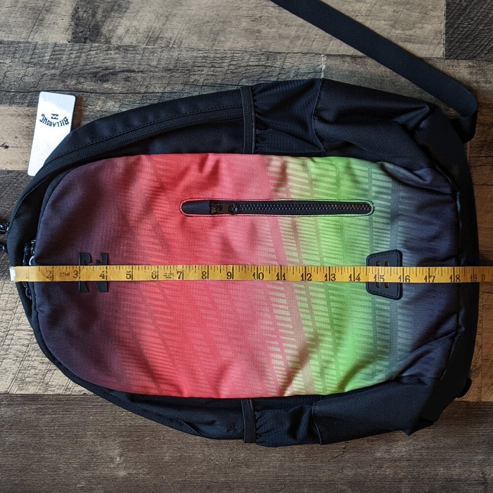 Billabong Command Lite Backpack Neon Red Green Black - Picture 5 of 6